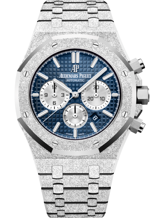 AUDEMARS PIGUET FROSTED GOLD CHRONOGRAPH Blue Dial 41mm