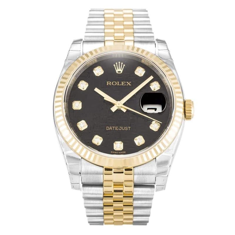 Rolex Datejust Black Dial 116233 Mens 36MM