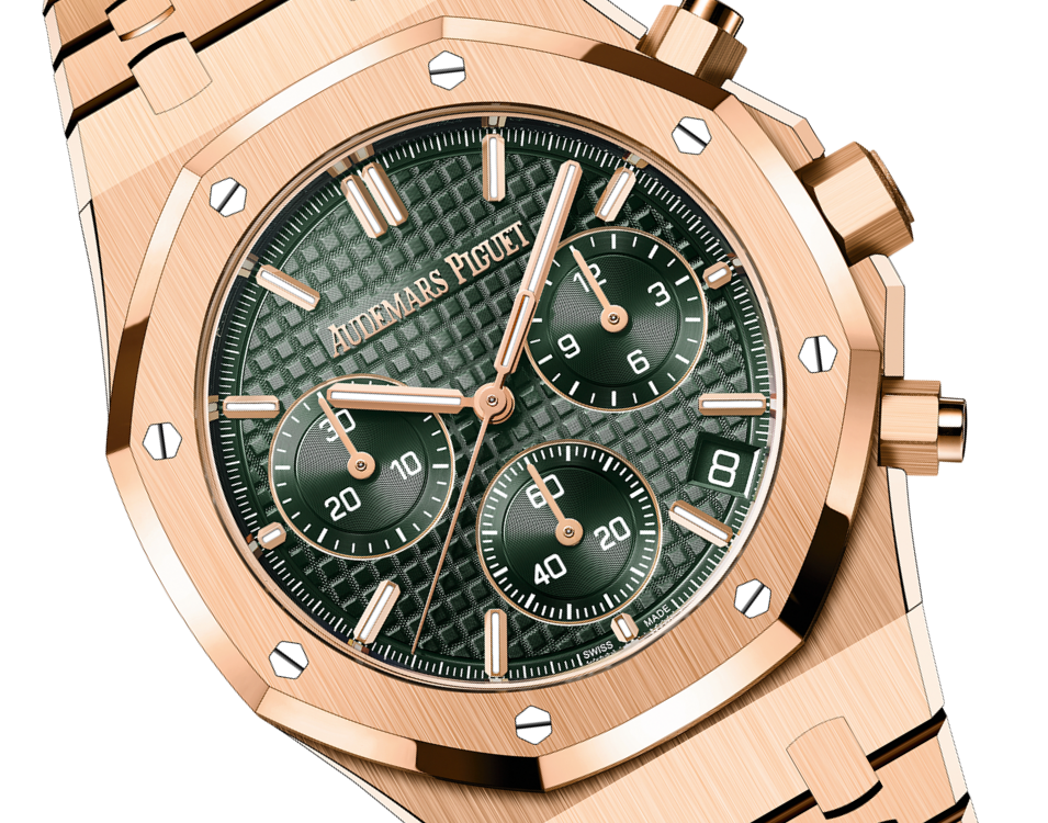 AUDEMARS PIGUET Pink Gold Khaki Green Dial CHRONOGRAPH 41mm