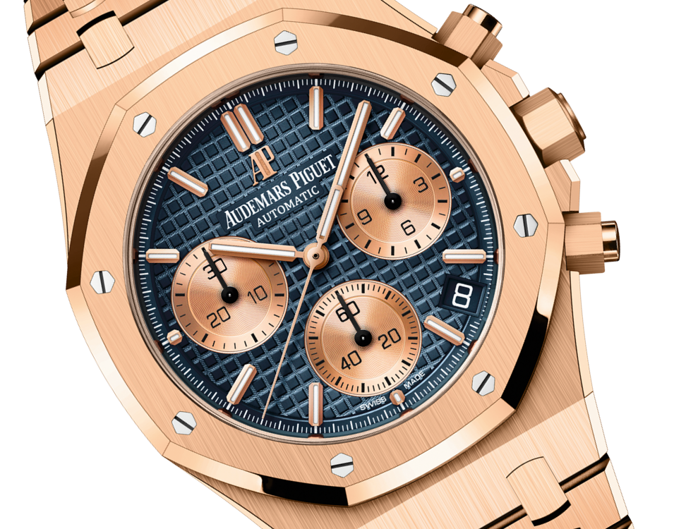 AUDEMARS PIGUET Pink Gold Blue Dial CHRONOGRAPH 41mm