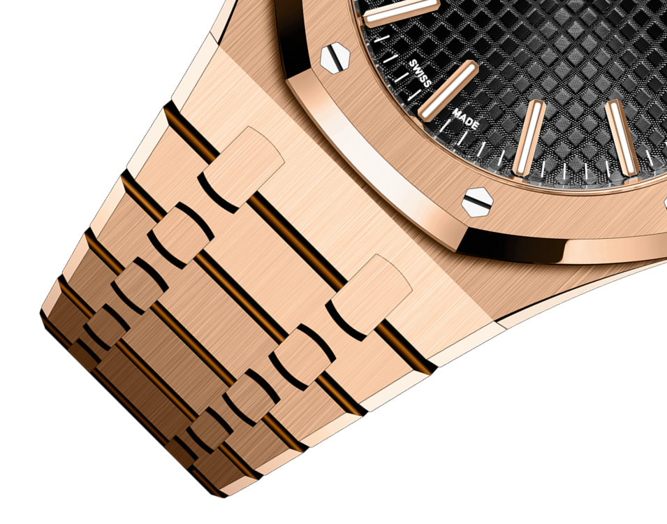 AUDEMARS PIGUET Pink Gold Black Dial 41mm