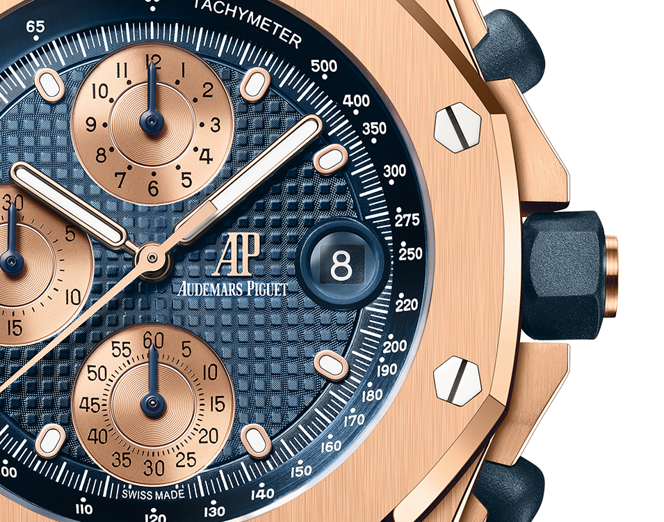 OFFSHORE Pink Gold Blue Dial CHRONOGRAPH 42mm