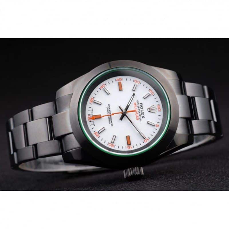 Rolex Milgauss Pro-Hunter Tinted Green Saphire White Dial PR116610 Men Watch 40MM