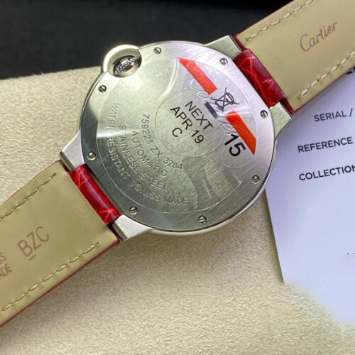 BALLON BLEU DE  36MM 3K FACTORY RED STRAP