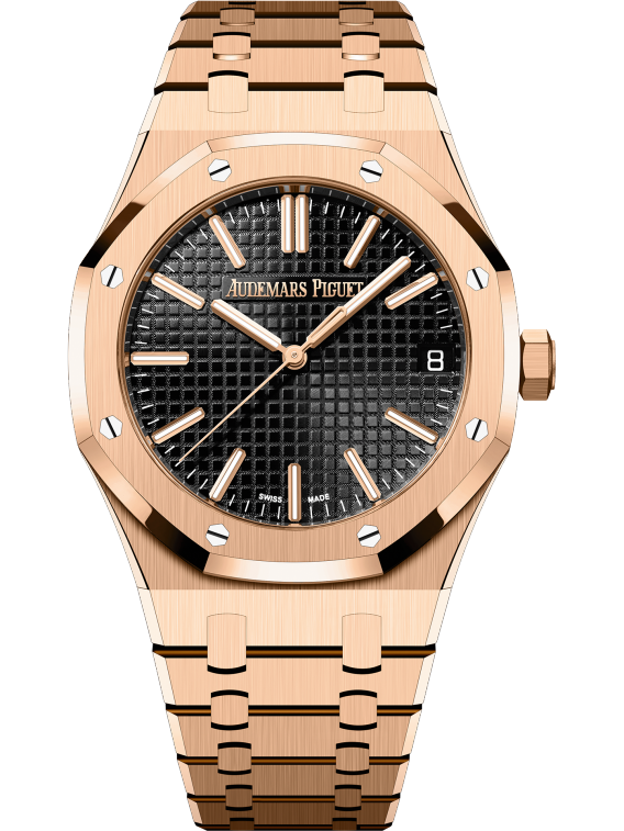 AUDEMARS PIGUET Pink Gold Black Dial 41mm