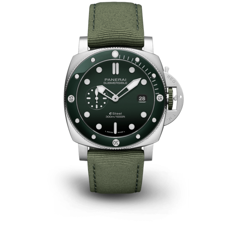 Submersible Green QuarantaQuattro ESteel&trade; Verde Smeraldo 44mm