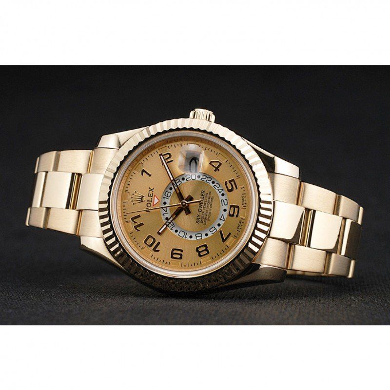 2012 Yellow Gold Rolex Sky Dweller Oyster Perpetual Special Edition 80243 Men 41MM